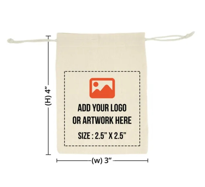 Canvas Drawstring Bags - Printed (Front and Back) 3