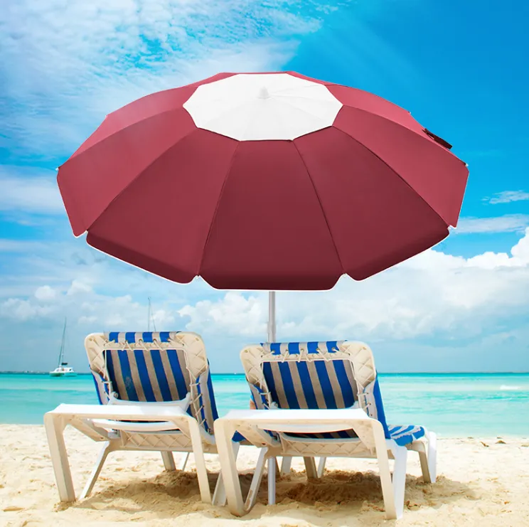 Outdoor 10ft Folding Beach Umbrella 3