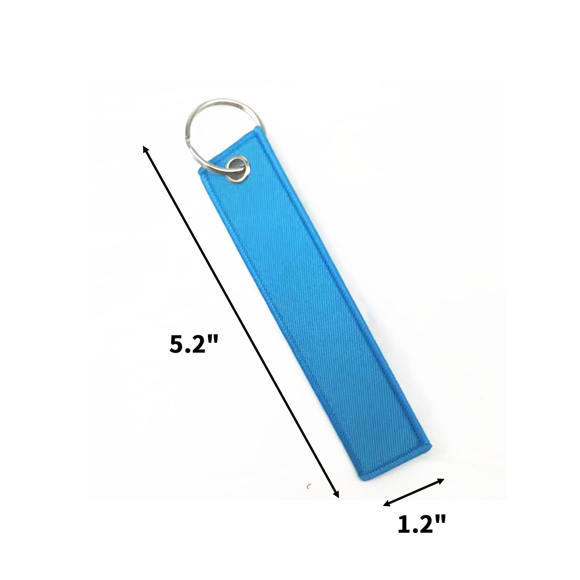 Double Sided Embroidered Luggage Keychain Tag 5.2" 11
