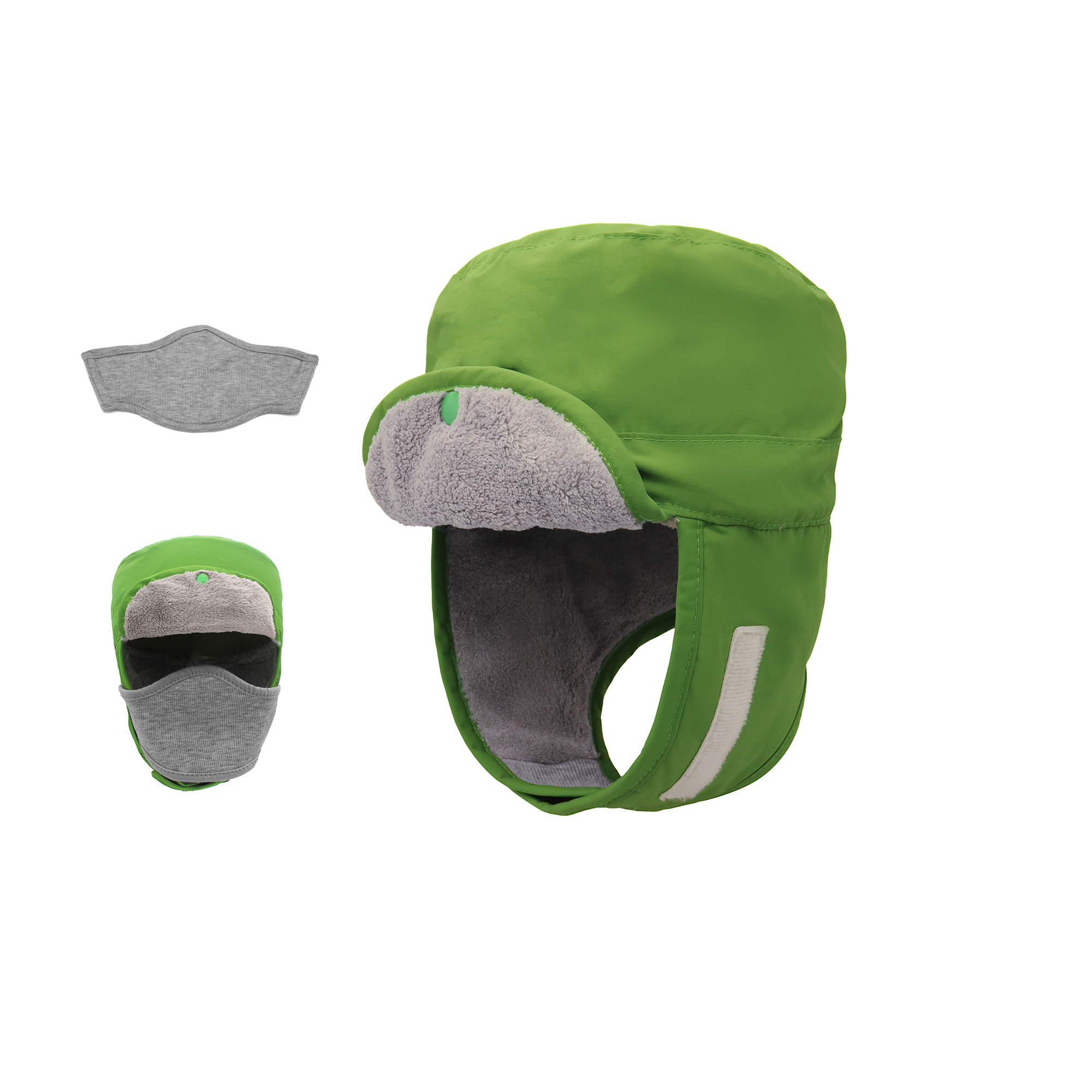 Waterproof Trapper Cap With Detachable Face Cover 11