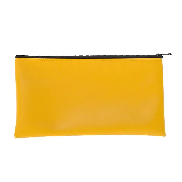 Zipper PU Leather Bank Deposit Bag 3
