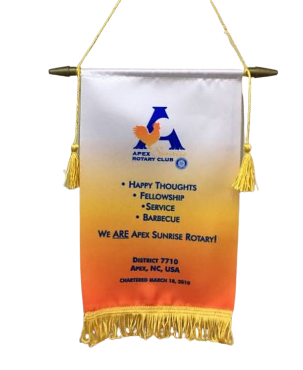 Podium Banner - Custom Satin Poly Wall and Club 2