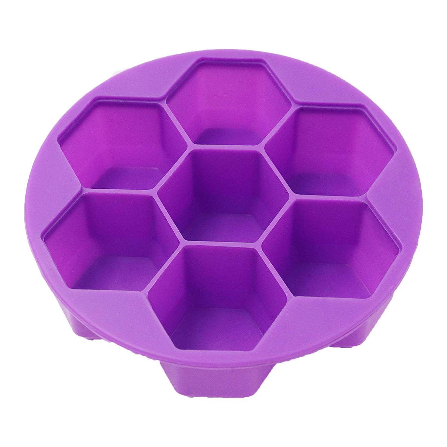 Silicone Honeycomb Ice Cube Tray Mold w/ Lid 4