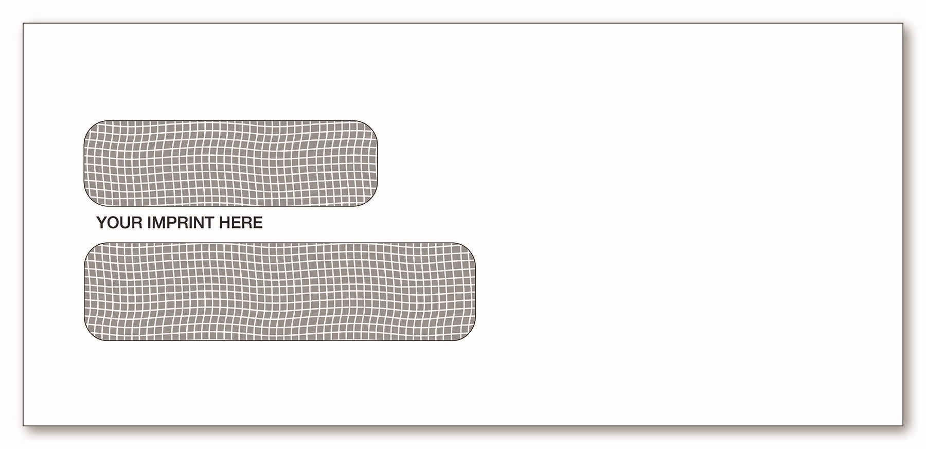 Envelopes, Self Seal, Double Window Confidential 1