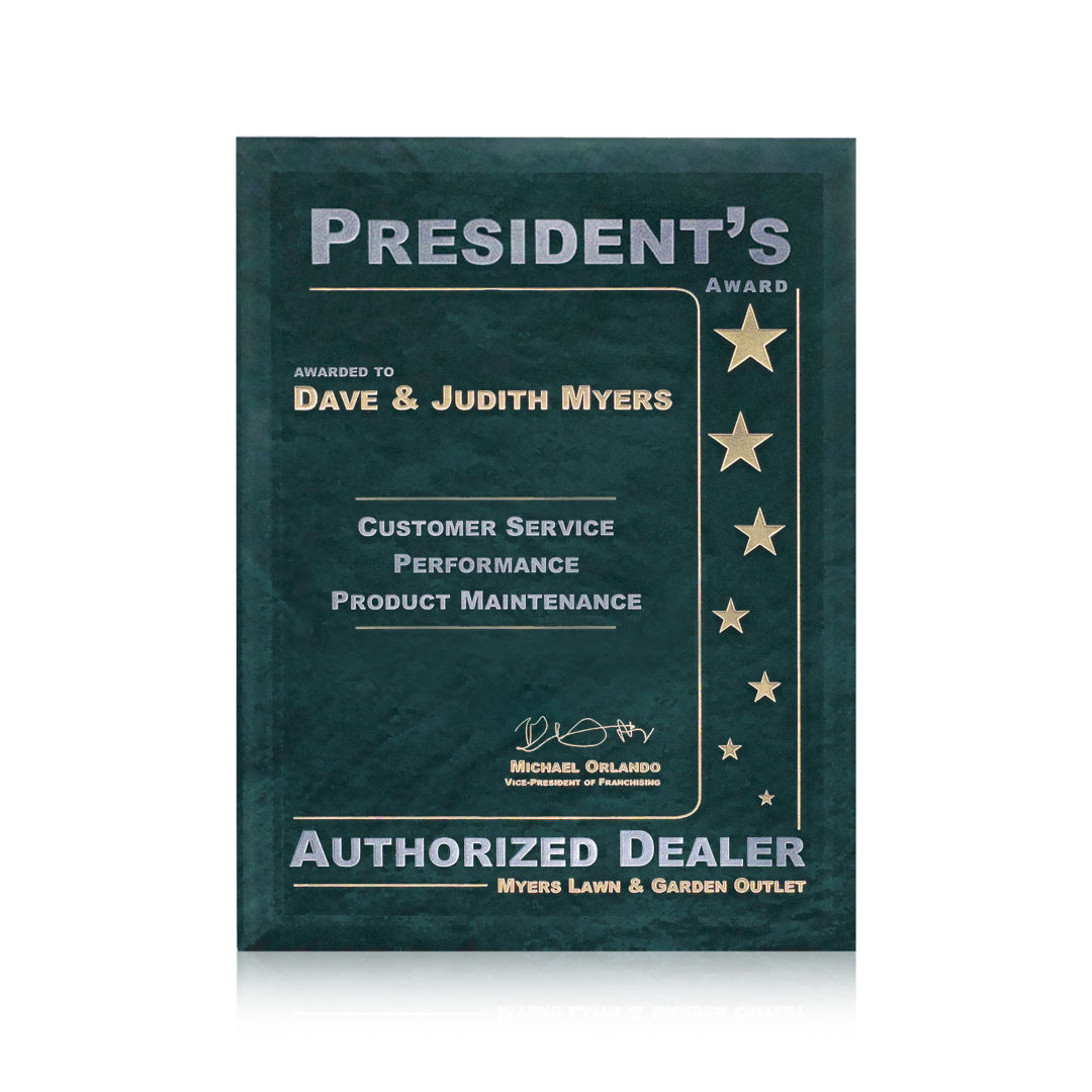 Dunsmore Plaque - Green 4