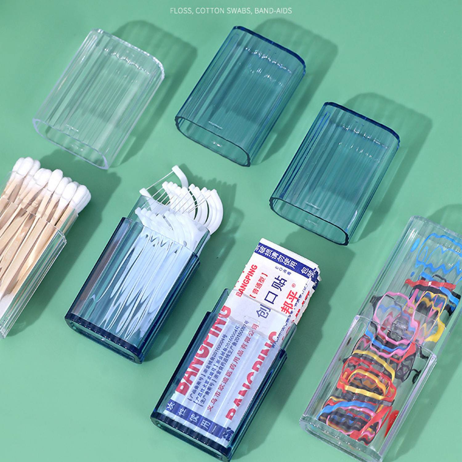 Portable Plastic transparent Clear Organizer storage box 4