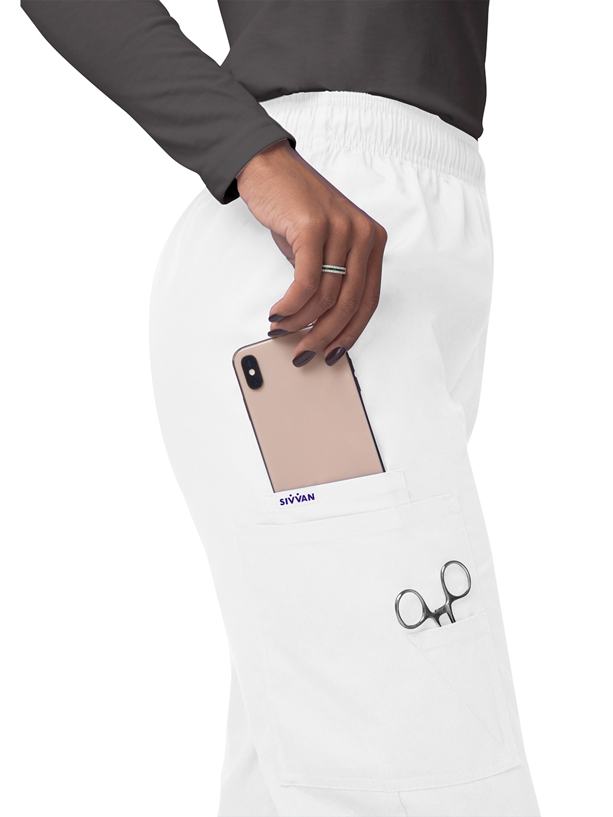 Adar - Sivvan - Women's Elastic Drawstring Cargo Pant 5