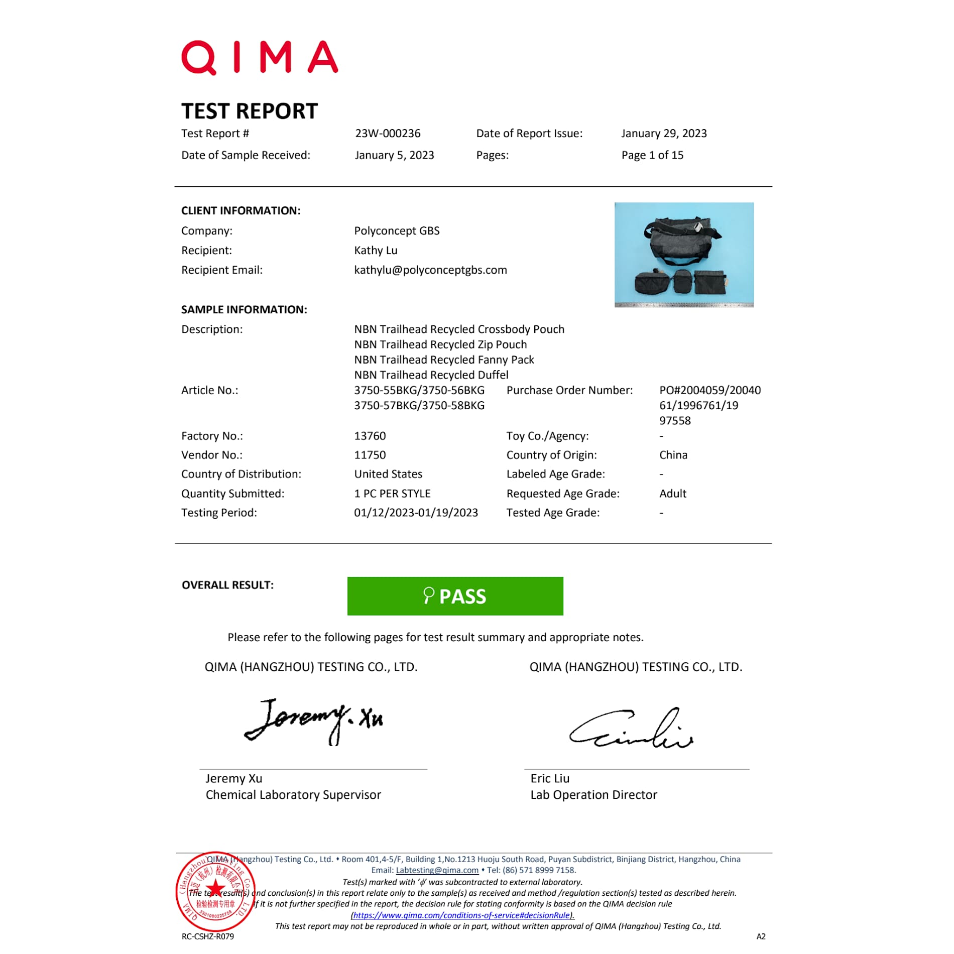 NBN Trailhead Recycled Zippered Tote 11