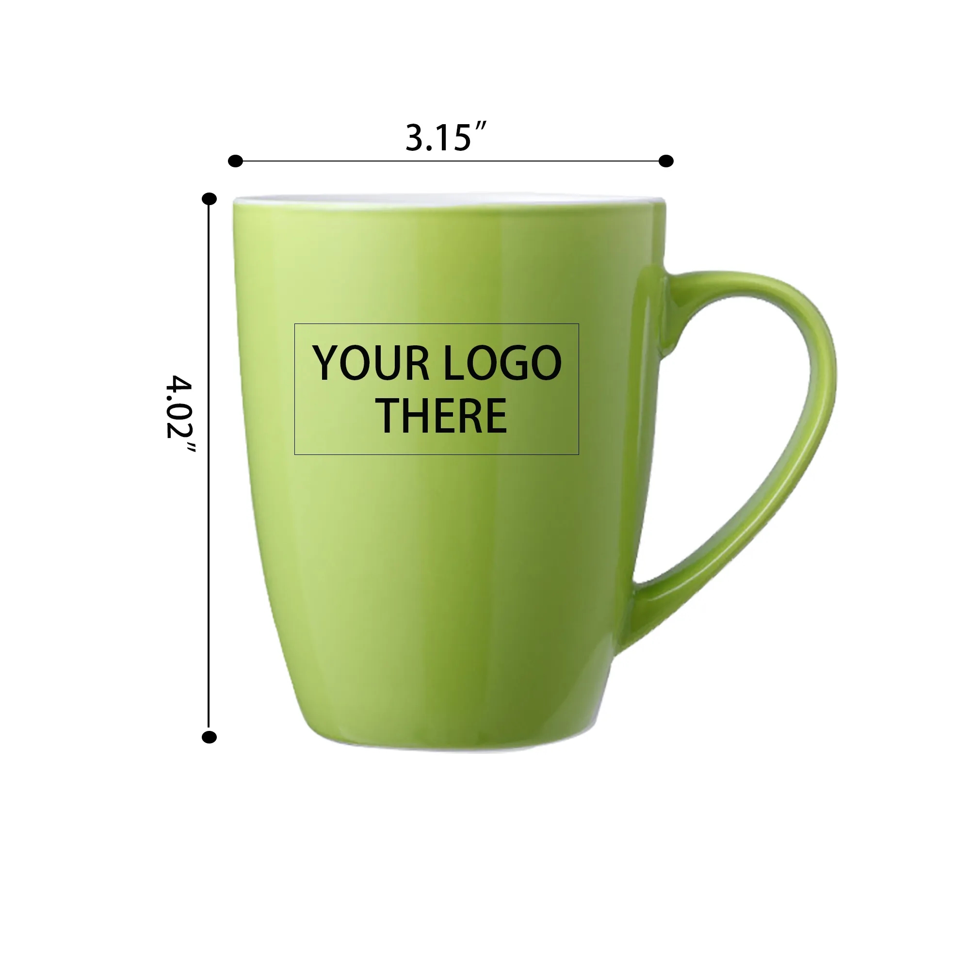 11.8OZ. Classic Drum Ceramic Coffee Milk Mug 7
