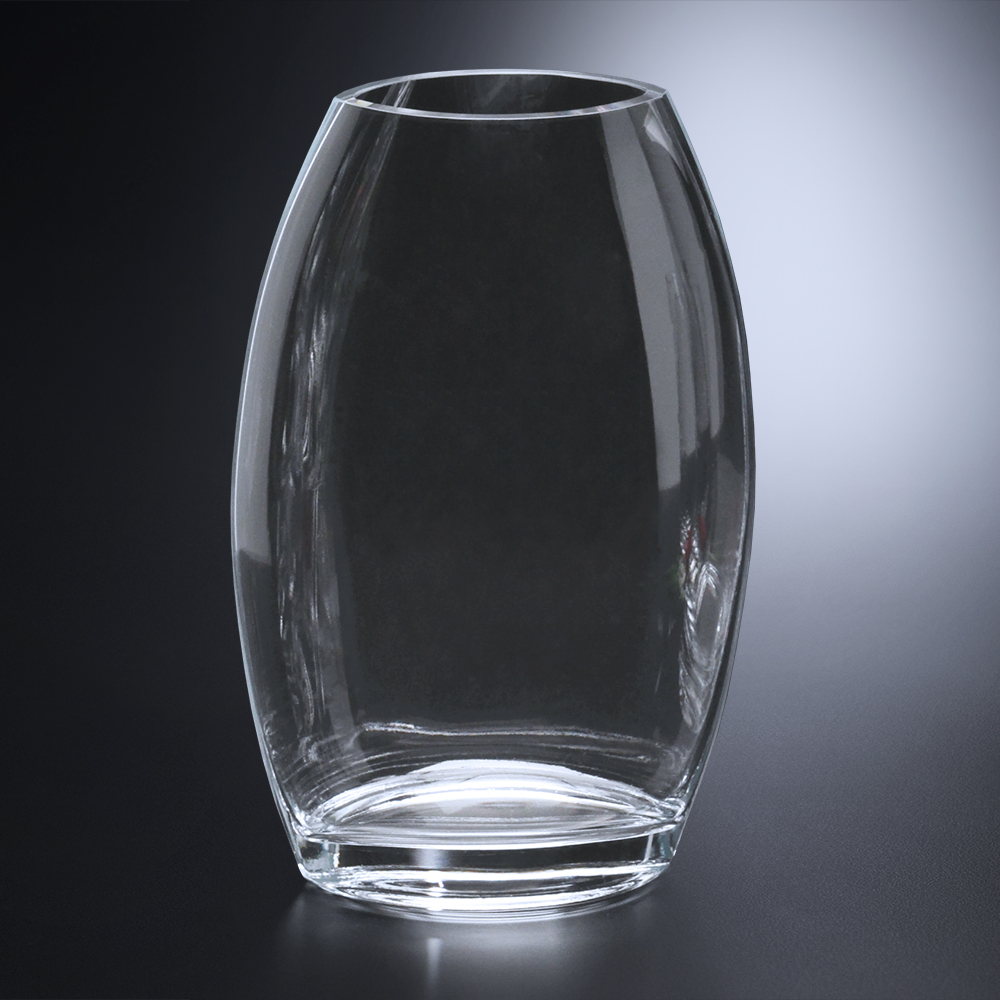 Clear Oval Vase 8