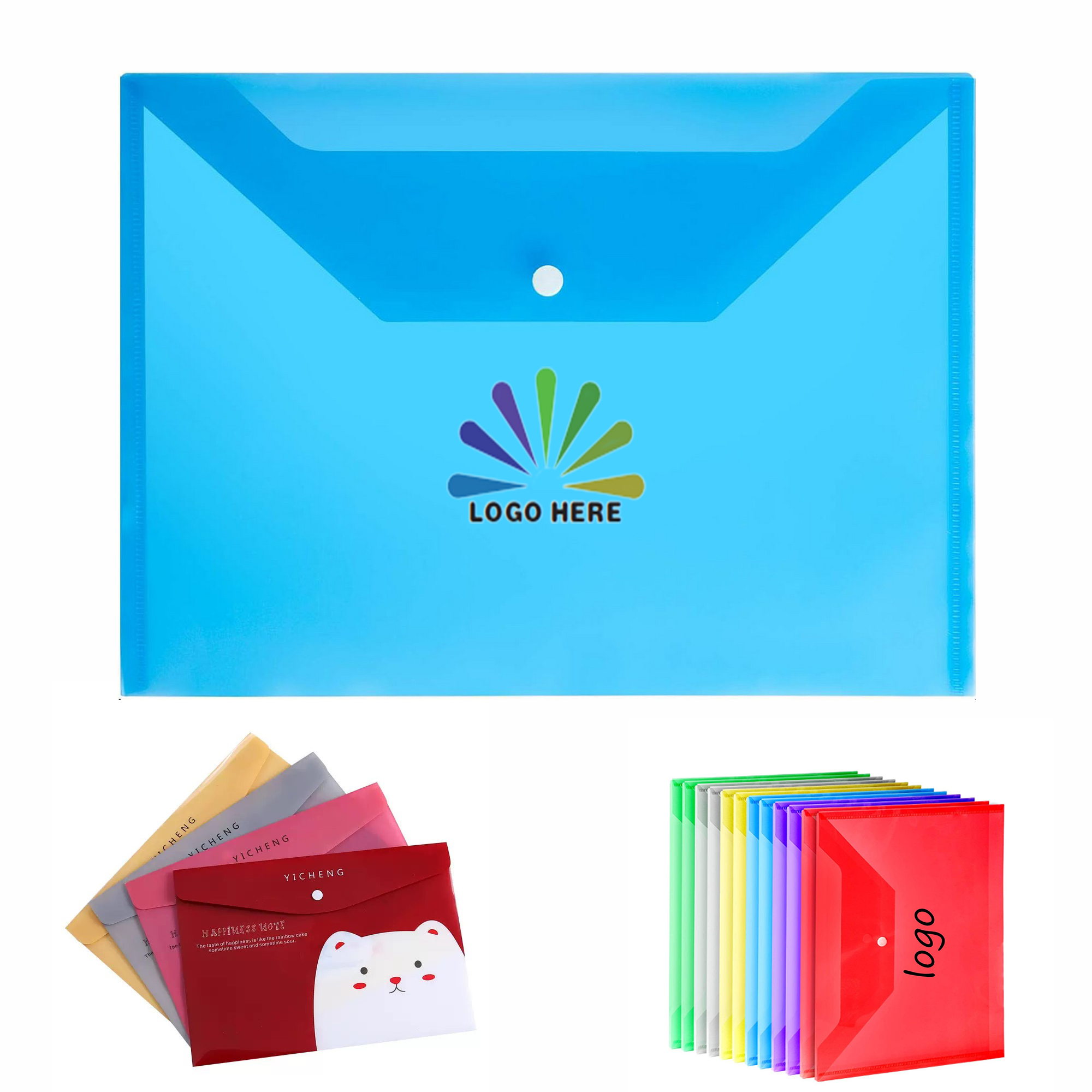 Plastic File Bag MOQ 10pcs 2
