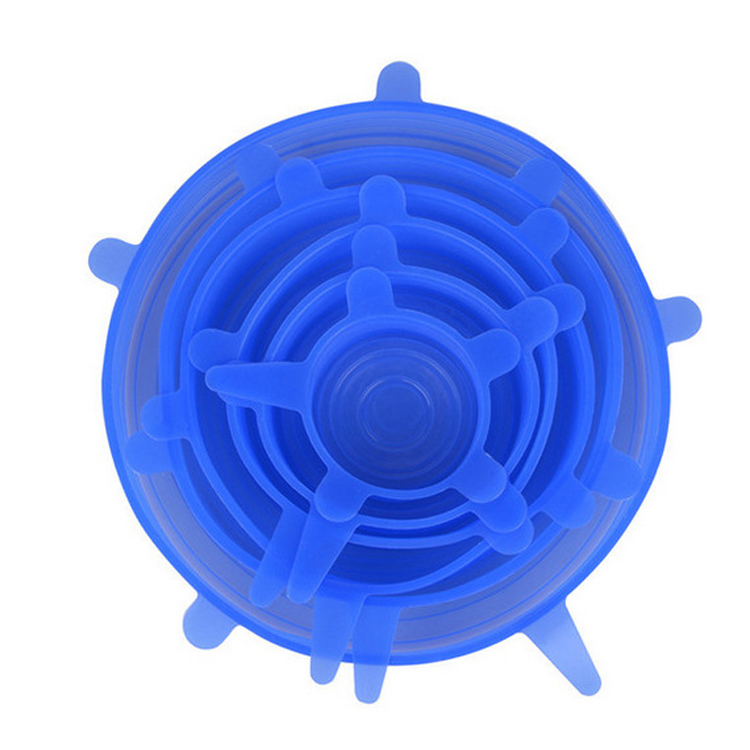 6-Piece Silicone Fresh-Keeping Cover Sealing Cover Food Preservation Bowl Cover Silicone Plastic Wra 3