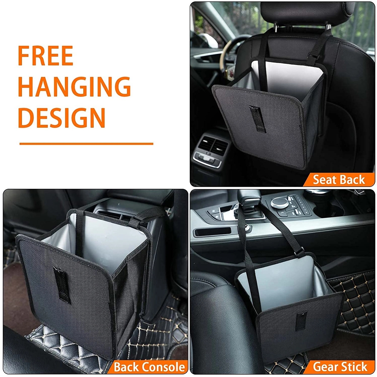 Premium Waterproof Hanging Car Trash Bag 3