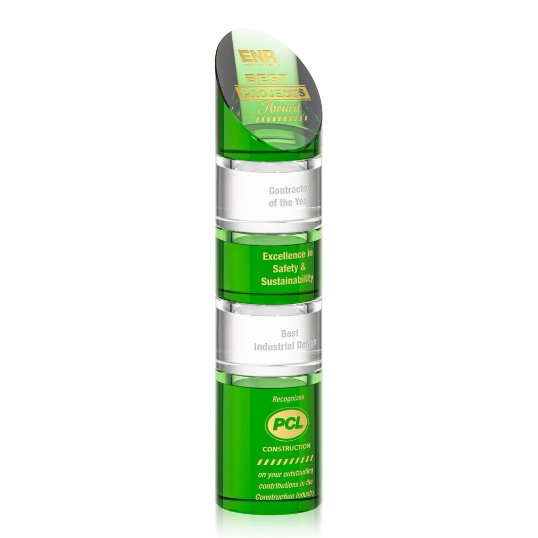 Atlantis Stacker Award - Green 6