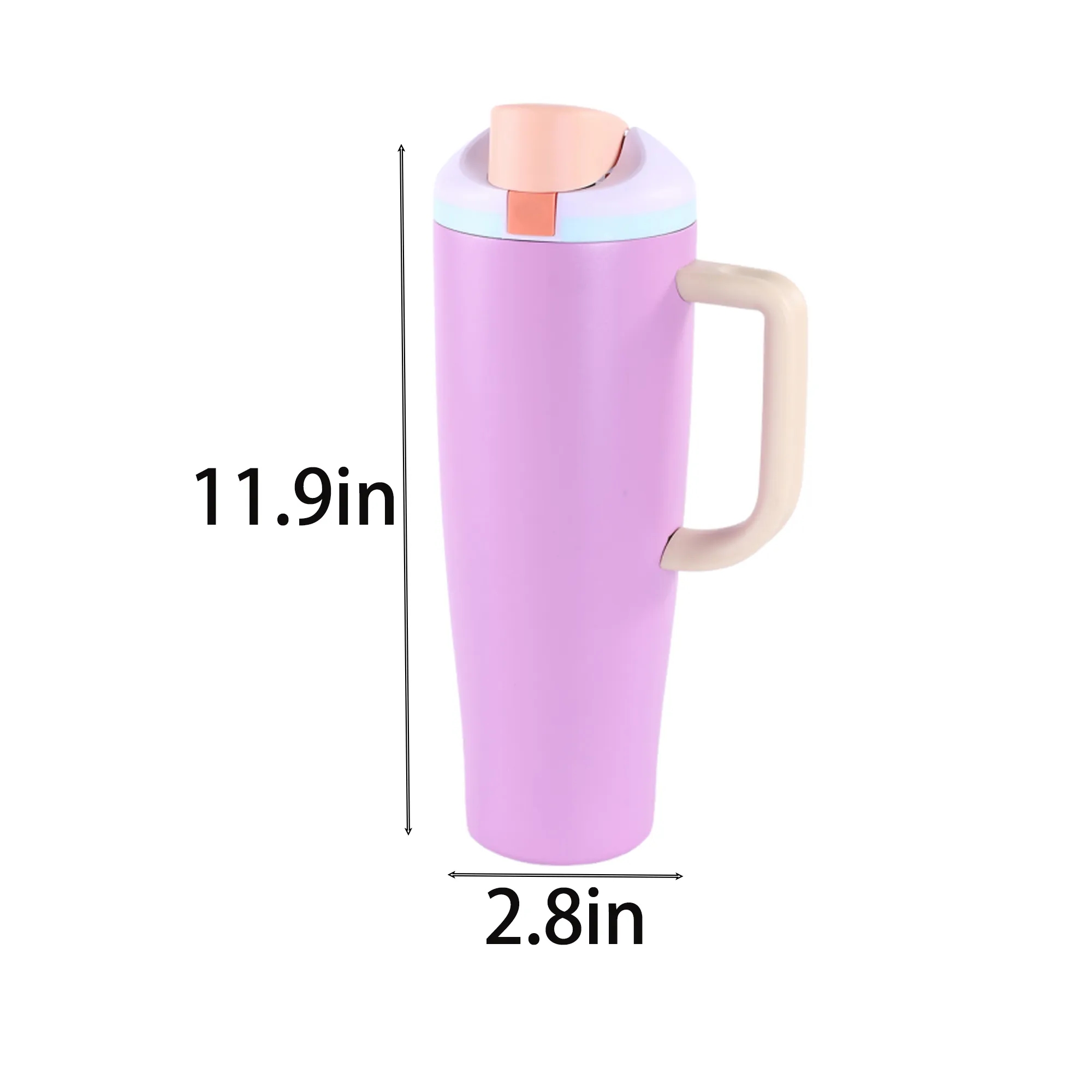 40oz Stainless Steel Tumbler Handle Bottle 4