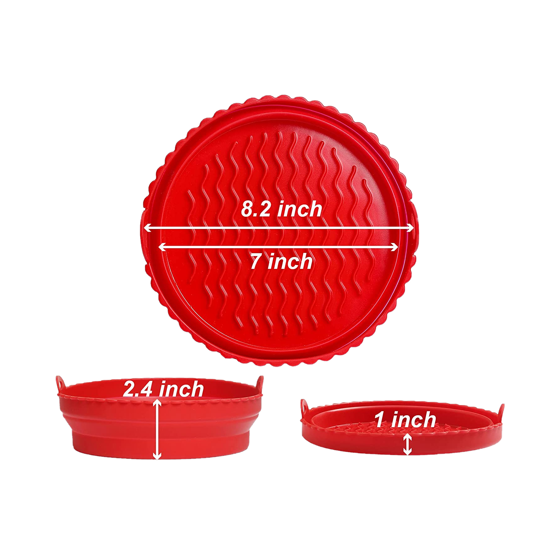 Reusable Foldable Silicone Air Fryer Liners 2