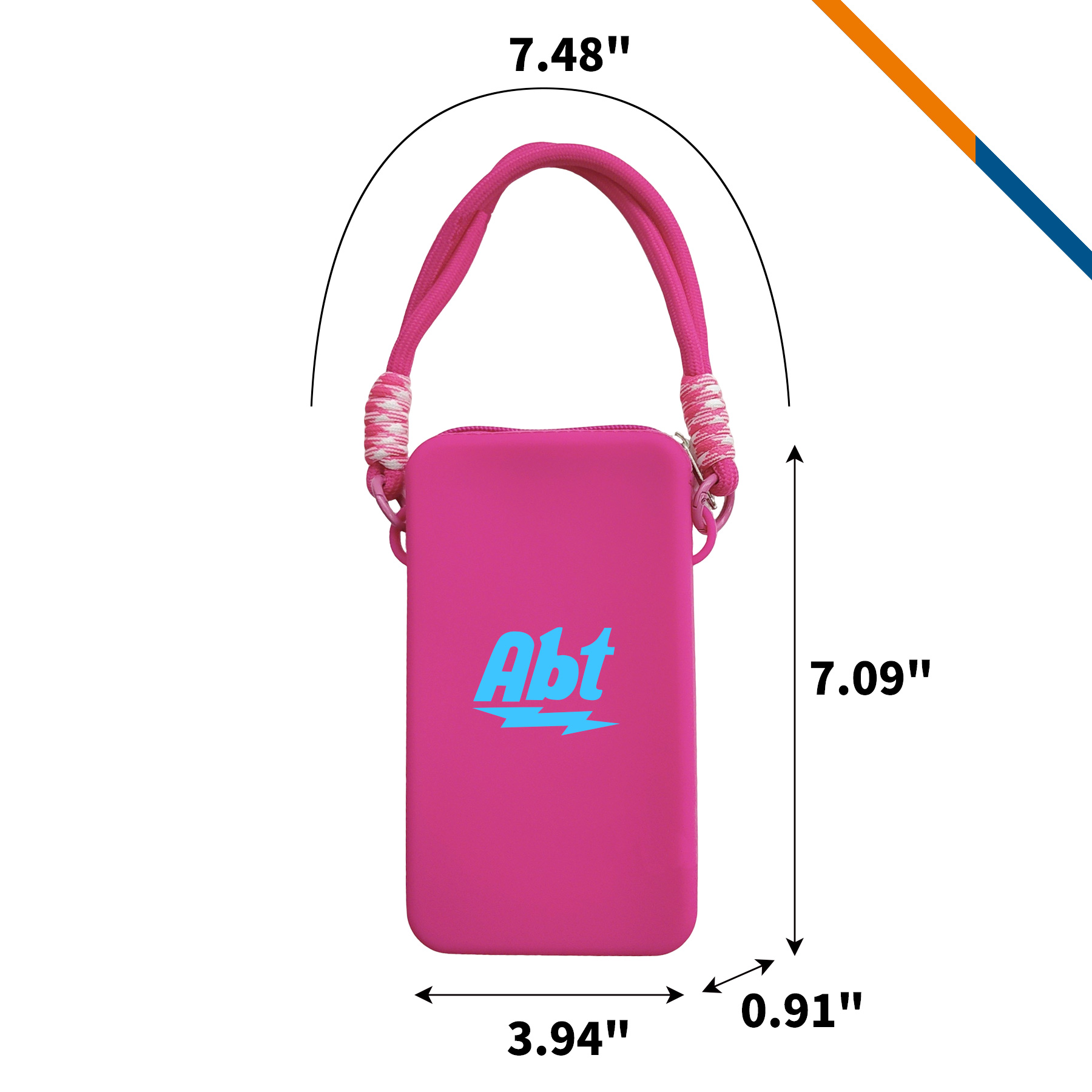 Octavia Holey Beach Tote Silicone Zipper Phone Pouch, custom tote bag with logo imprint 7