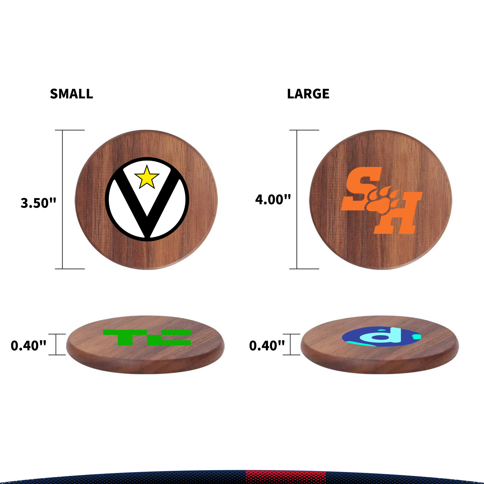 Fendrel Walnut Round Coaster 6