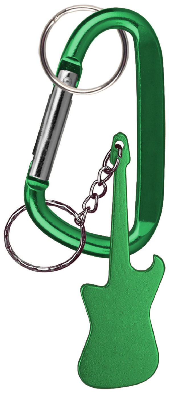 Guitar Shaped Bottle Opener Key Holder and Carabiner 2