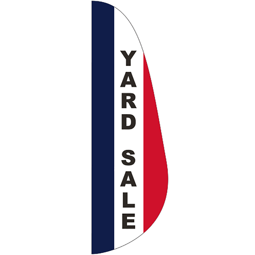 "YARD SALE" 3' x 10' Message Flutter Flag 1