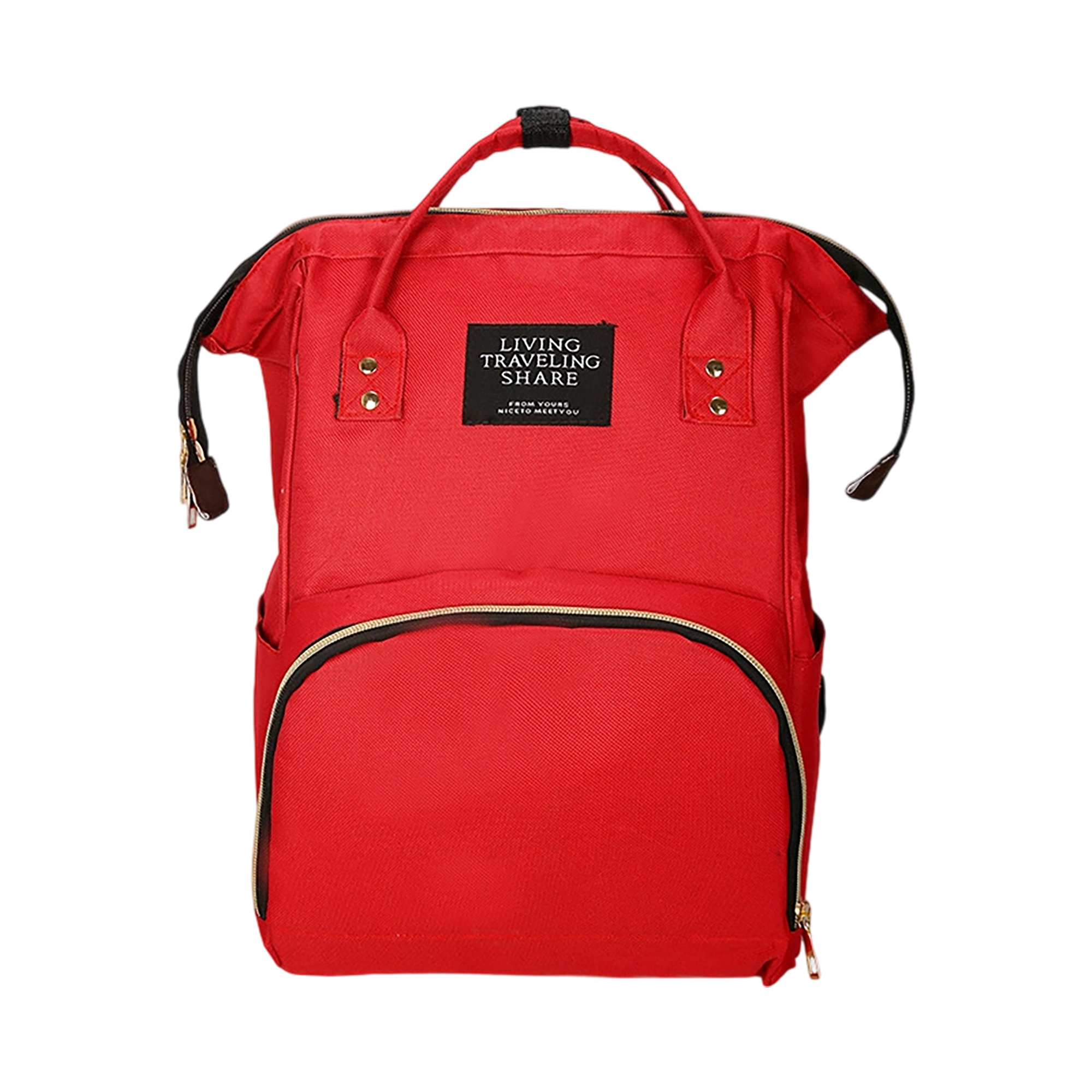 Waterproof Diaper Backpack With Wide Opening 10.7" Length x 8.3" Width x 16.6" Height 6