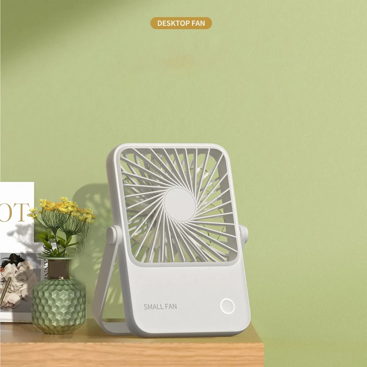 1200mA Folding Wall-mounted USB Portable Multi-Function Fan 3
