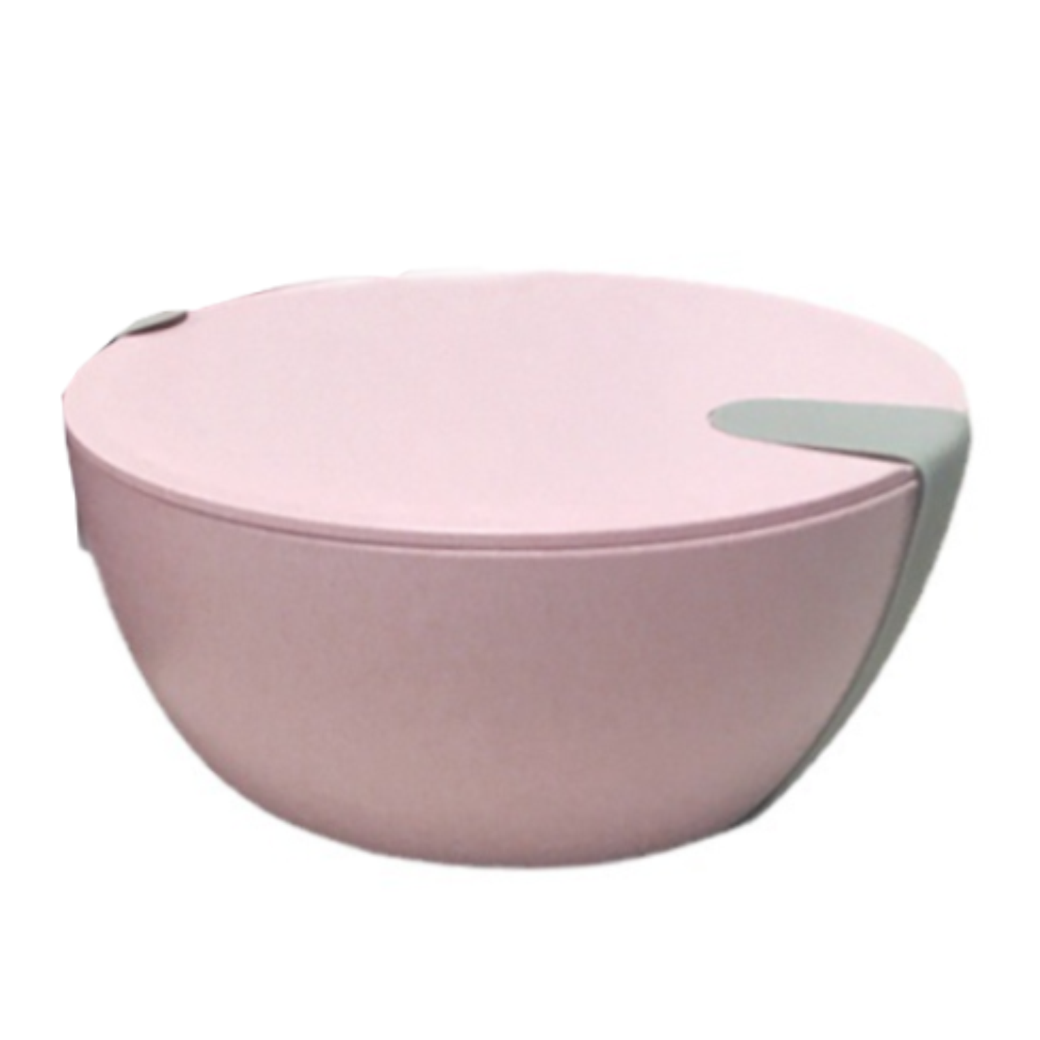 25oz Leakproof Lid Wheat Straw Round Salad Bowl 2