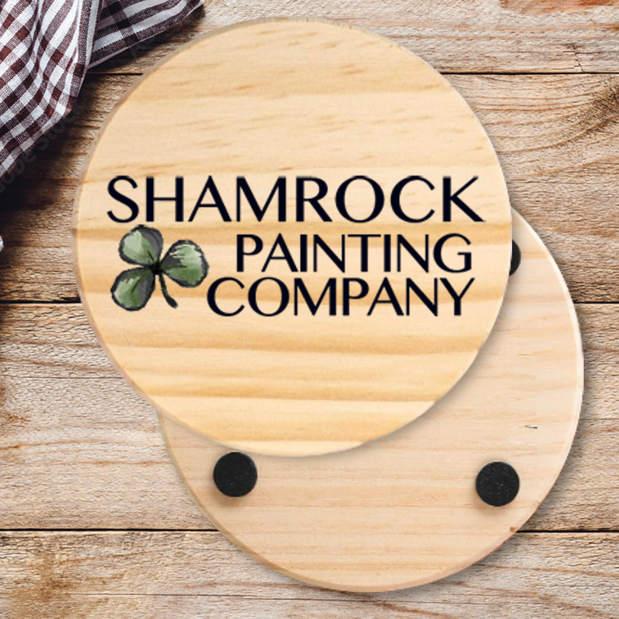 Round Wood Coaster 7