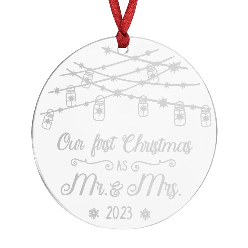 4" Custom Acrylic UV Printed Ornaments 5