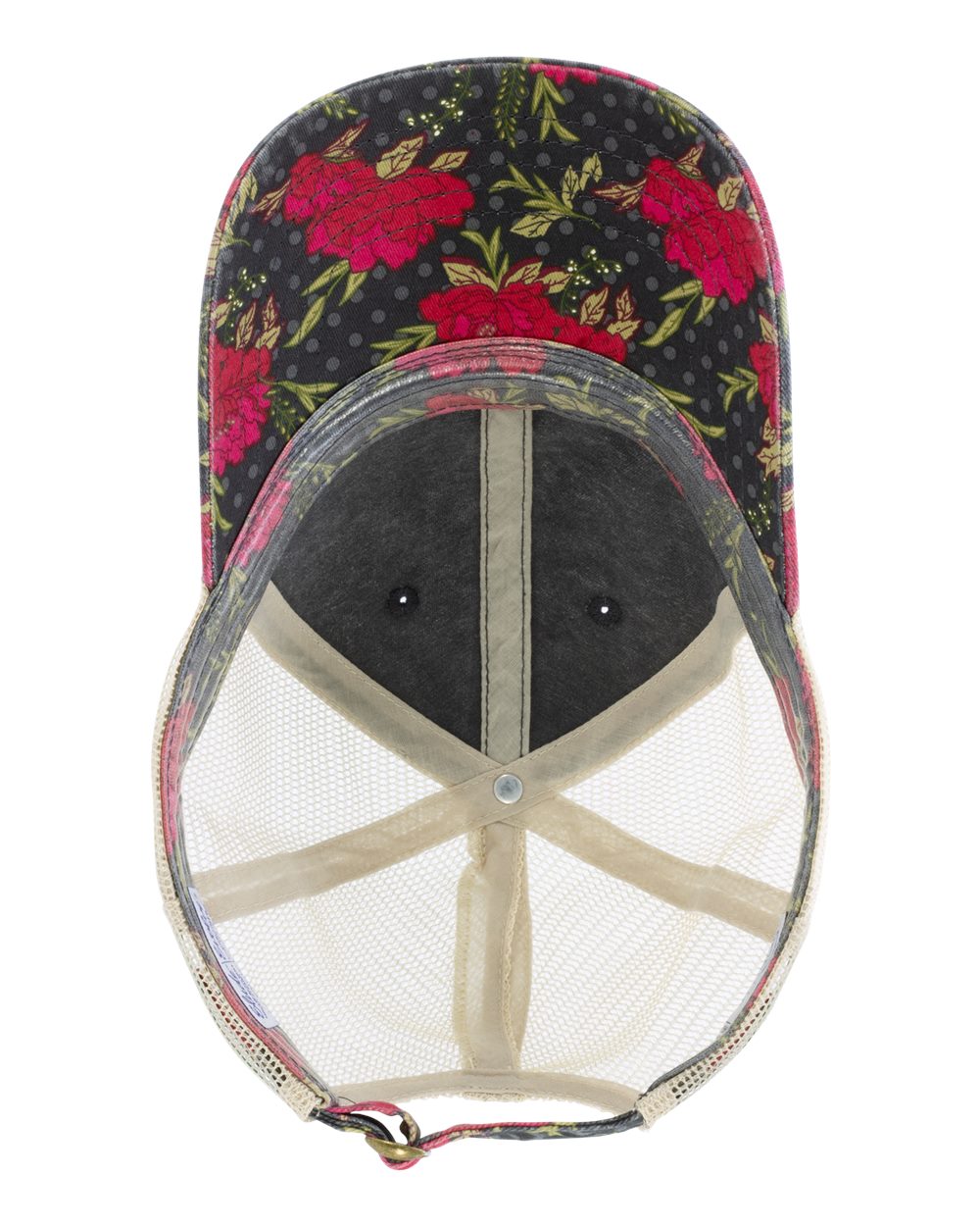 Women's Printed Bill with Mesh Back Cap - JANET 25