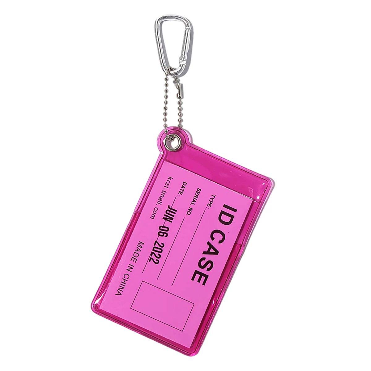 Clear PVC ID Card Holder Lightweight Practical 8