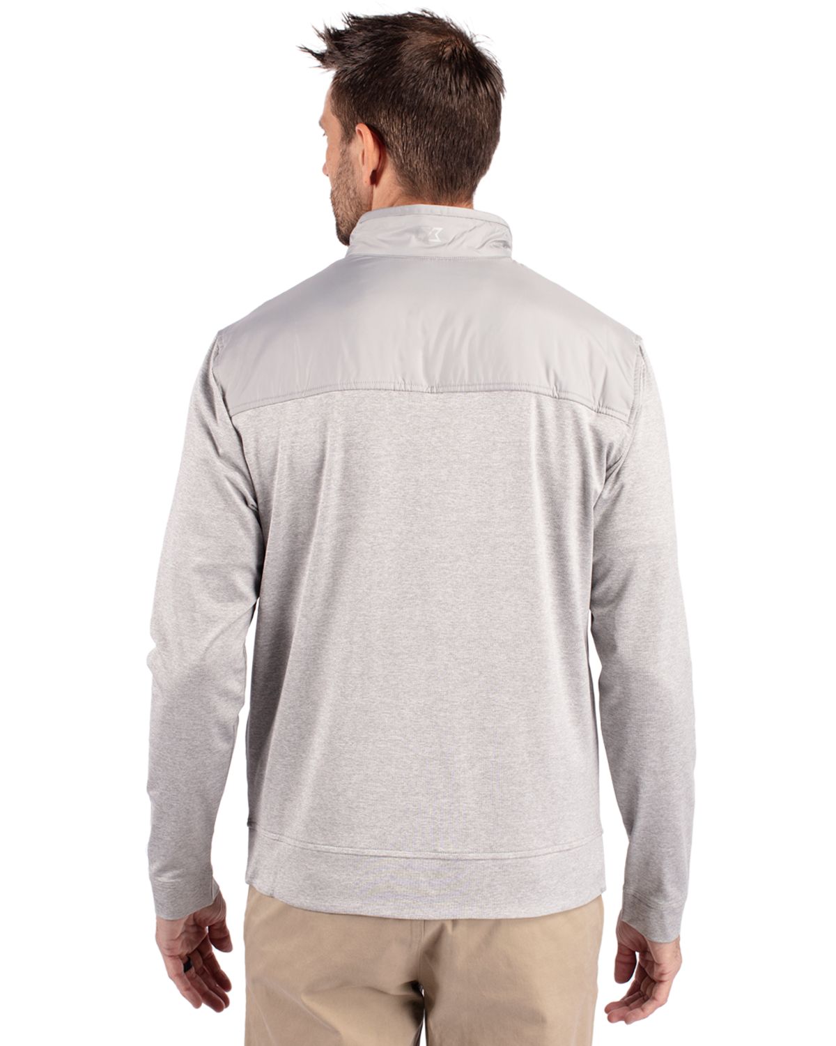 Cutter & Buck Stealth Recycled Hybrid Quilted Mens Windbreaker Jacket 21
