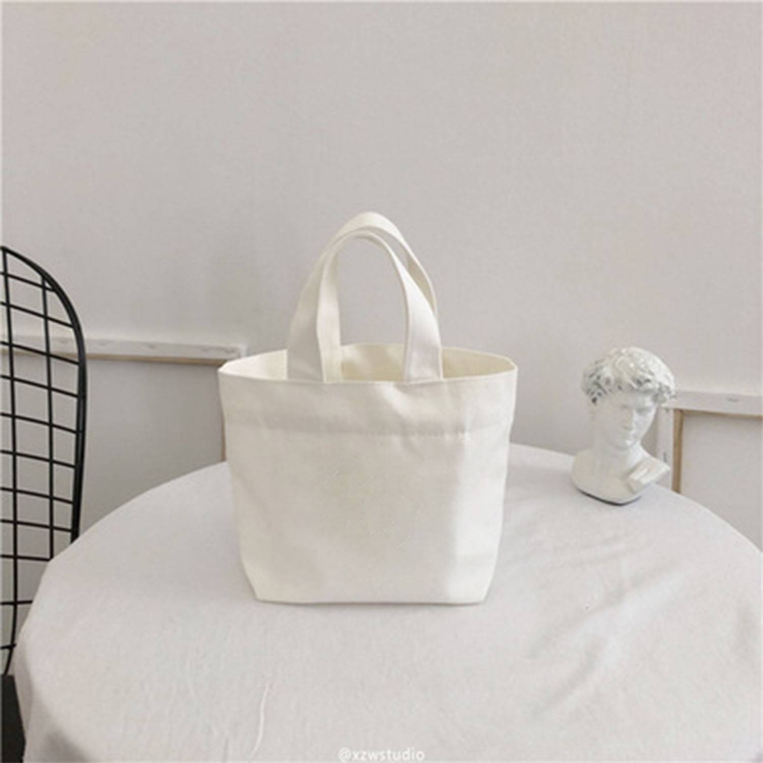 Canvas Shopping Gift Storage Packaging Handheld Bag, custom tote bag with logo imprint 5
