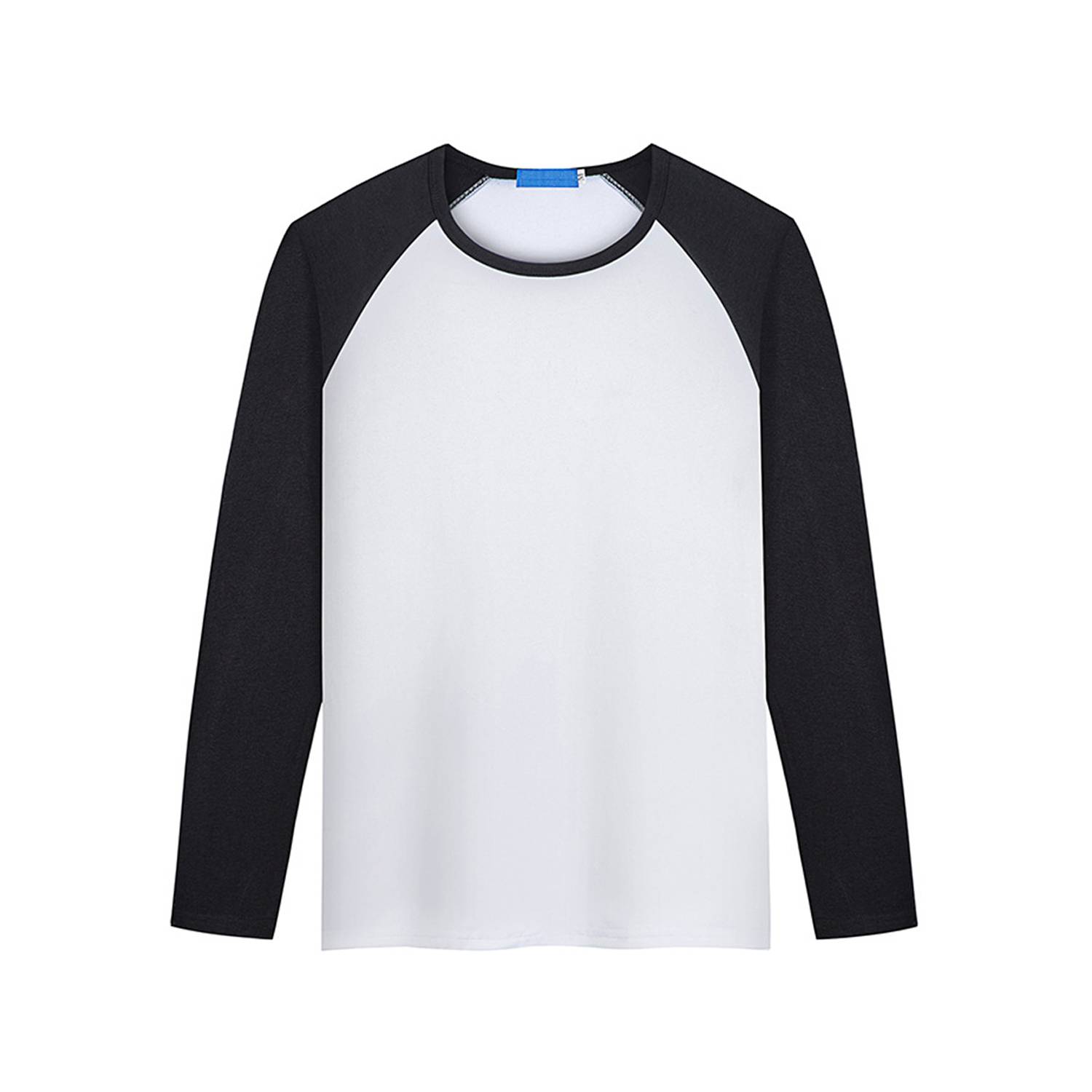 Modal Long Sleeve Colorblock Crew Neck Shirt 3
