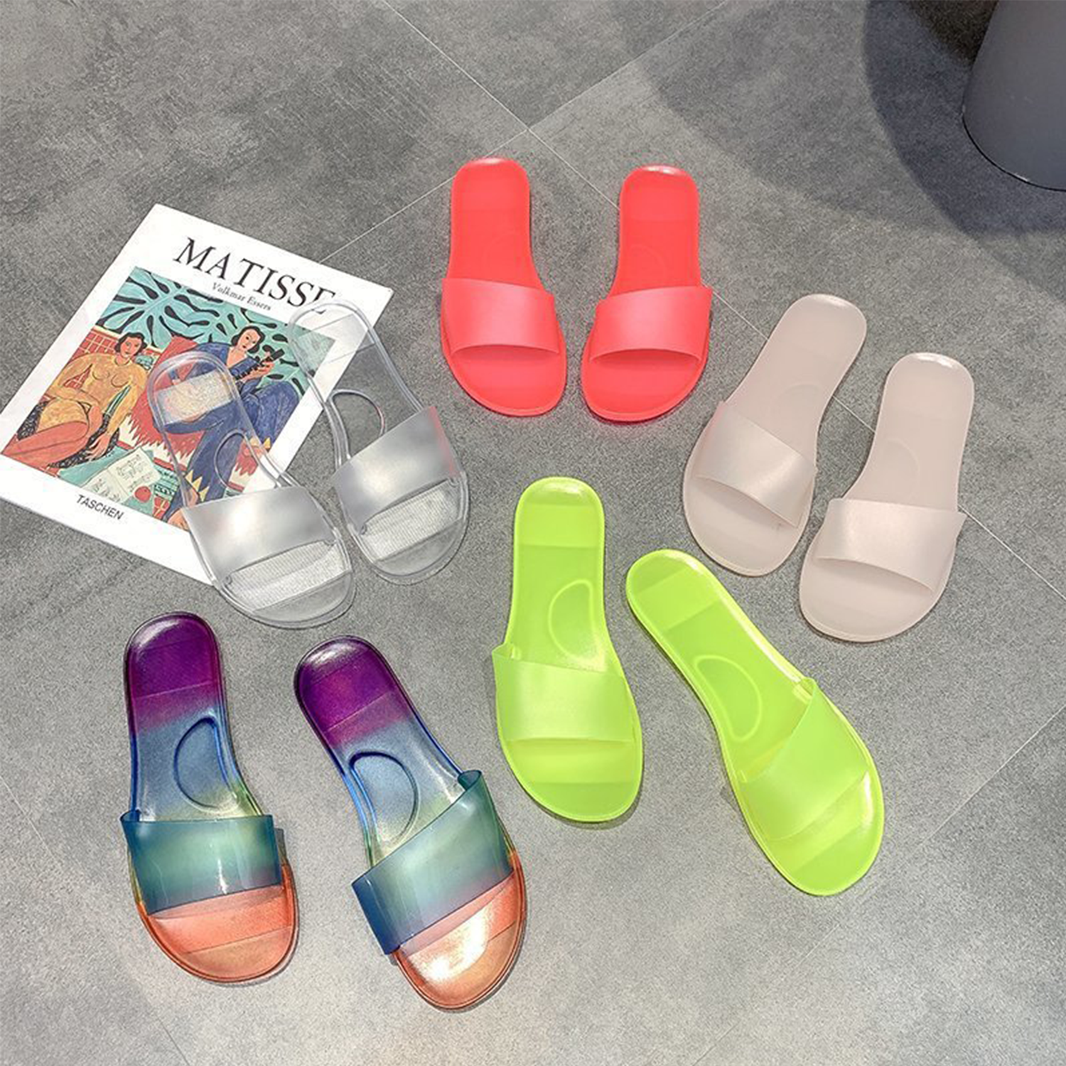 Summer Fashion Jelly Sandals Casual Shoes Slippers 3