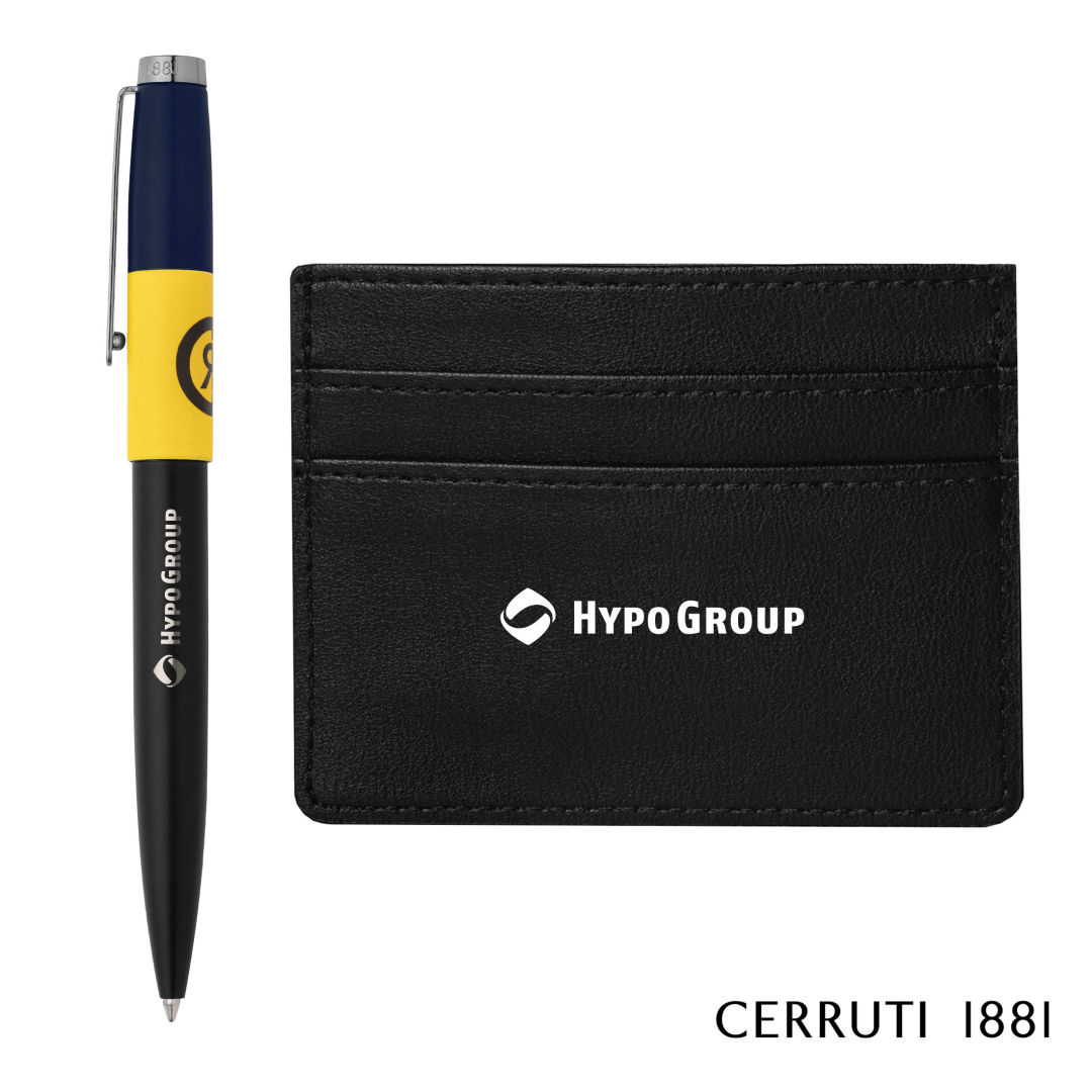 Cerruti 1881® Brick Ballpoint Pen & Card Holder Gift Set 4