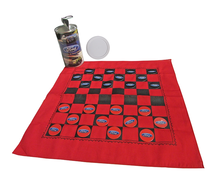 Checkerchief Can with Checkers - 12 oz. 2