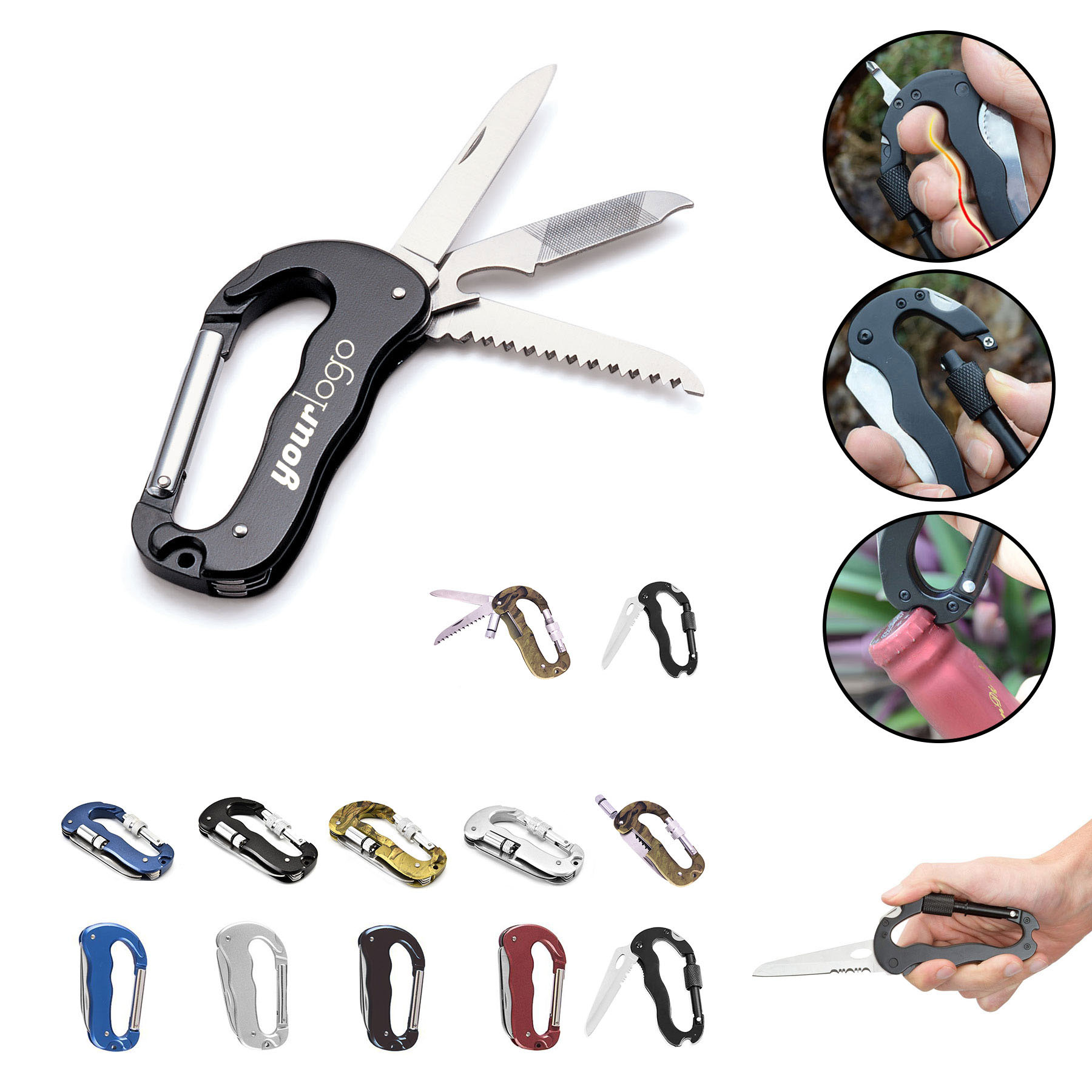 Survival Multitool Carabiner 2