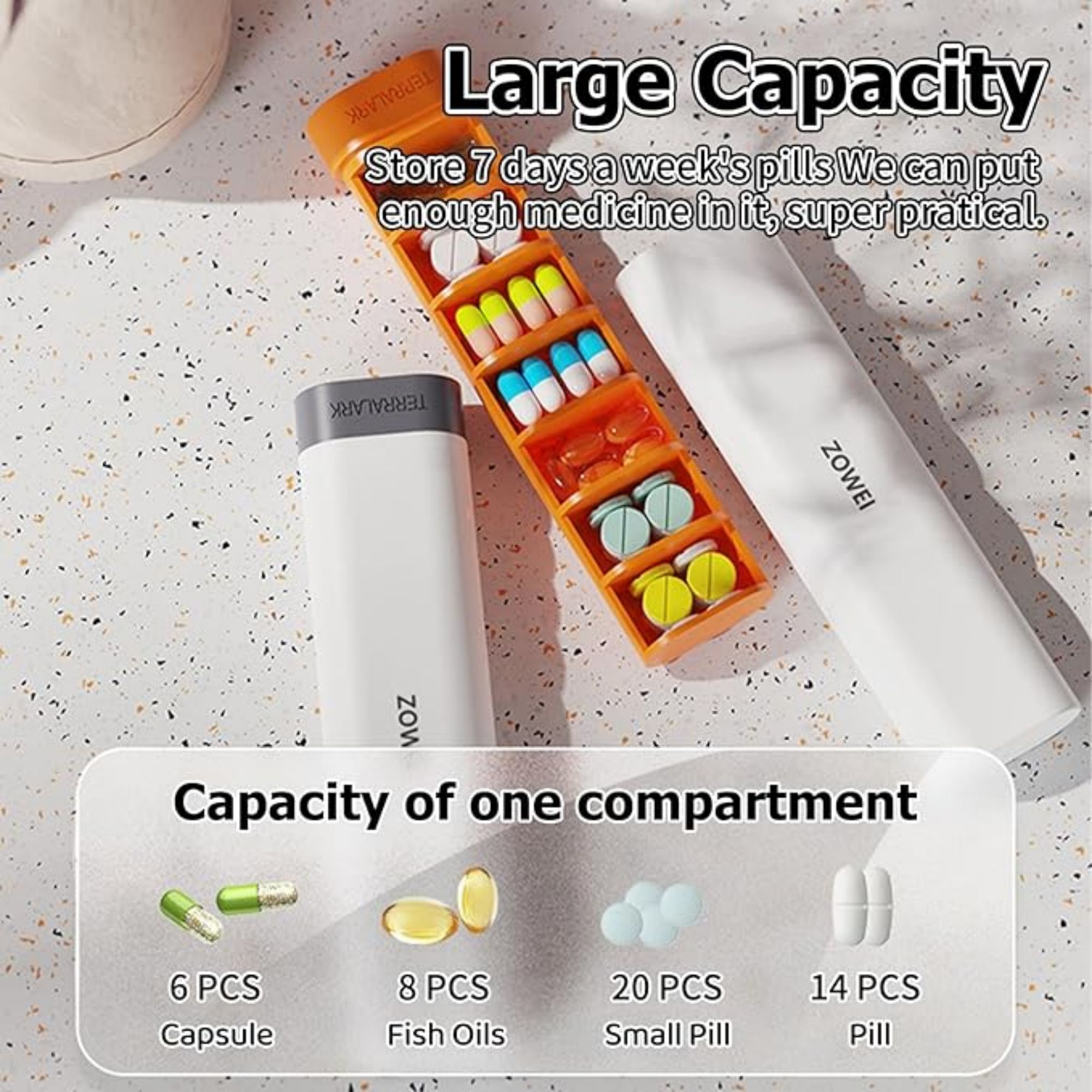Weekly Travel Pill Case 4