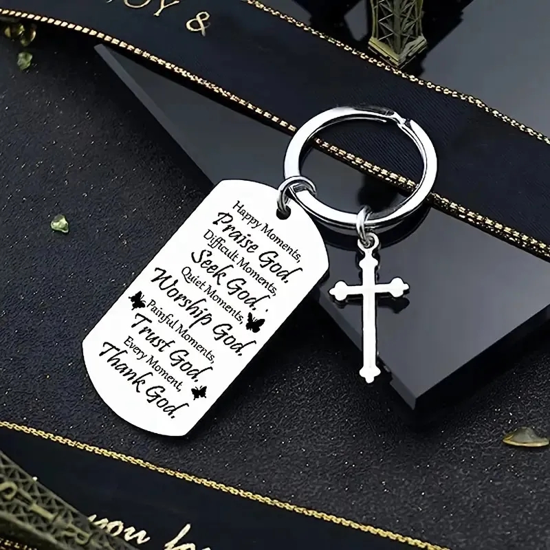 Fashion stainless steel key chain pendant jewelry gift 6