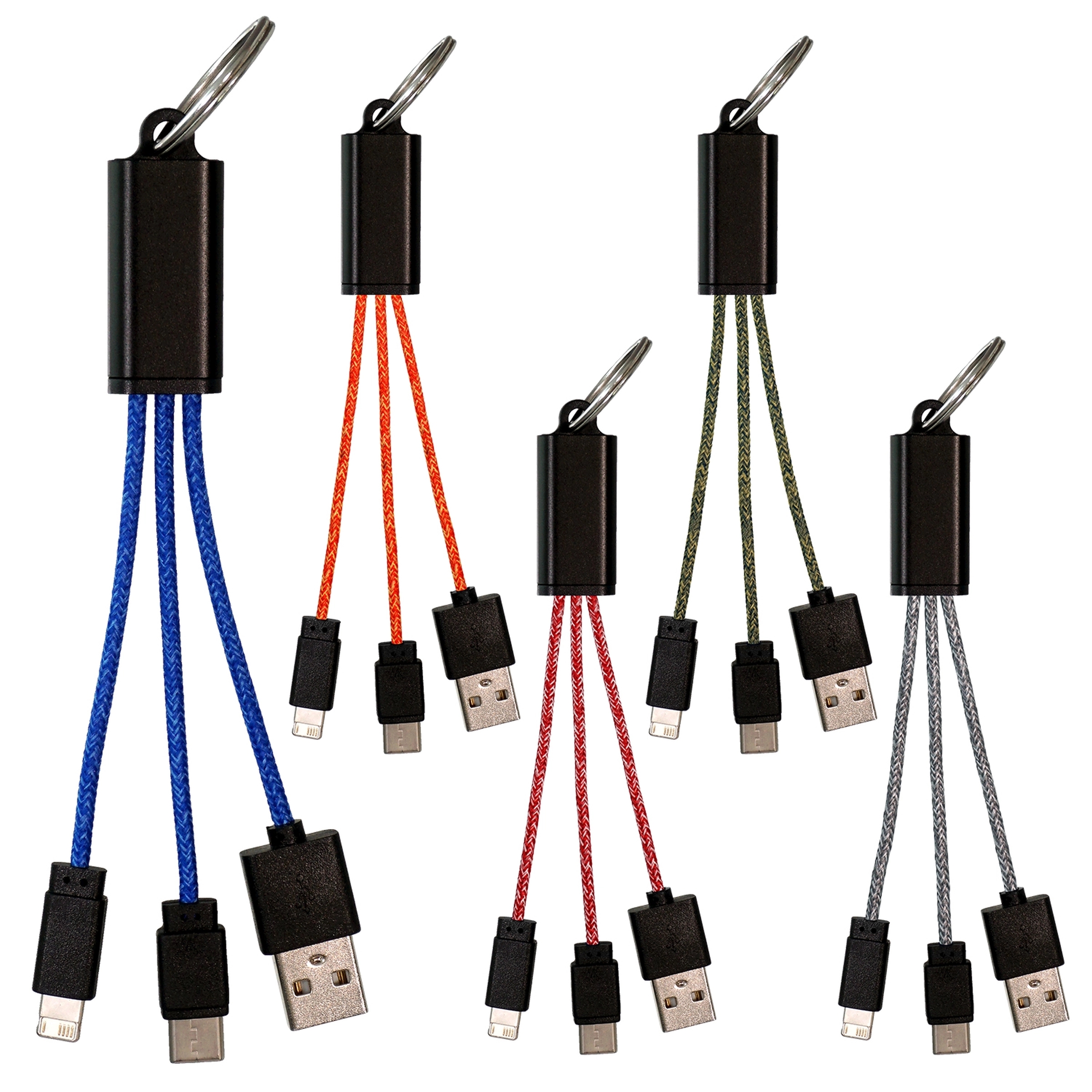 Ridge 3-in-1 Charging Cable Keychain 7