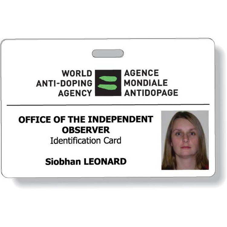 Premium Plastic ID Neck Tags, Horizontal Style 4.13"x2.63", Full Colour on front