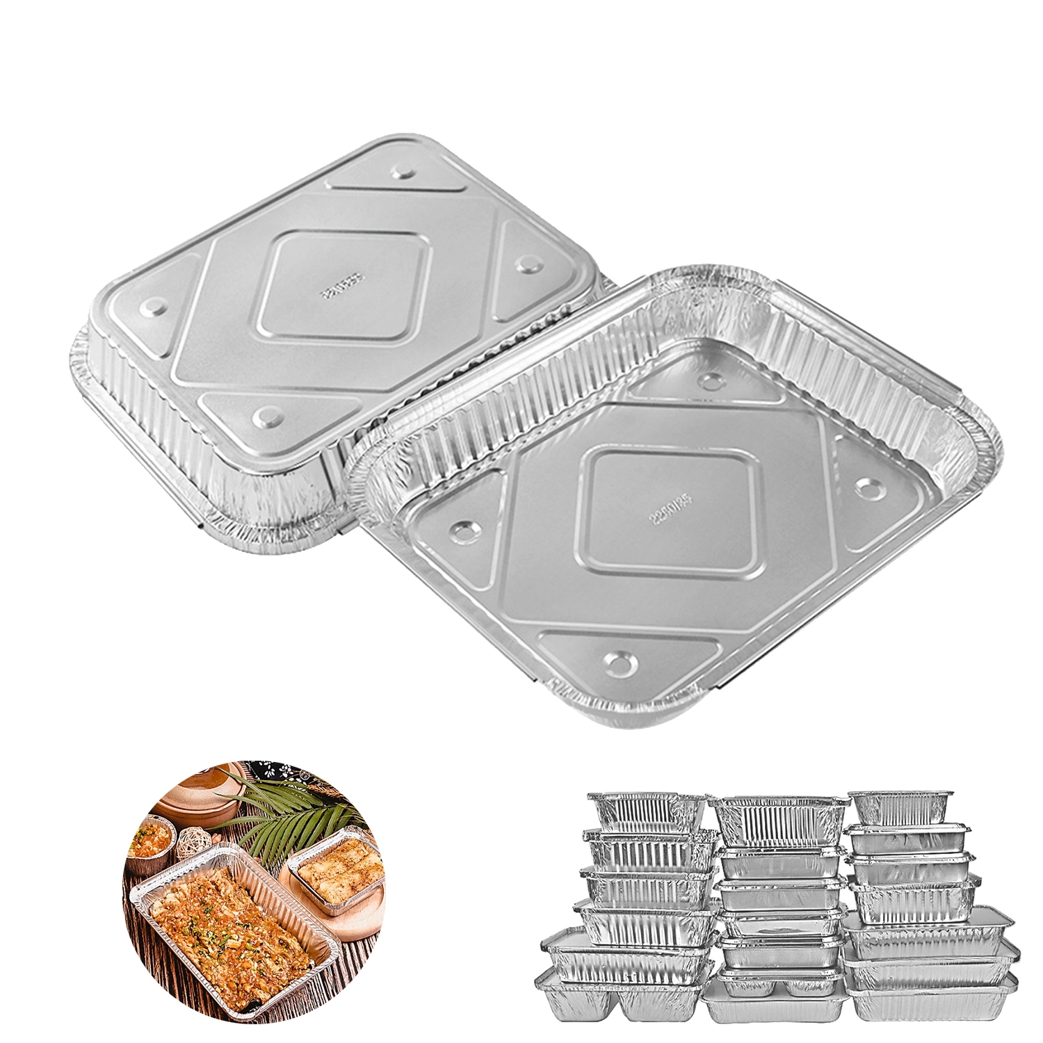 Disposable Foil Pans With Lids 3