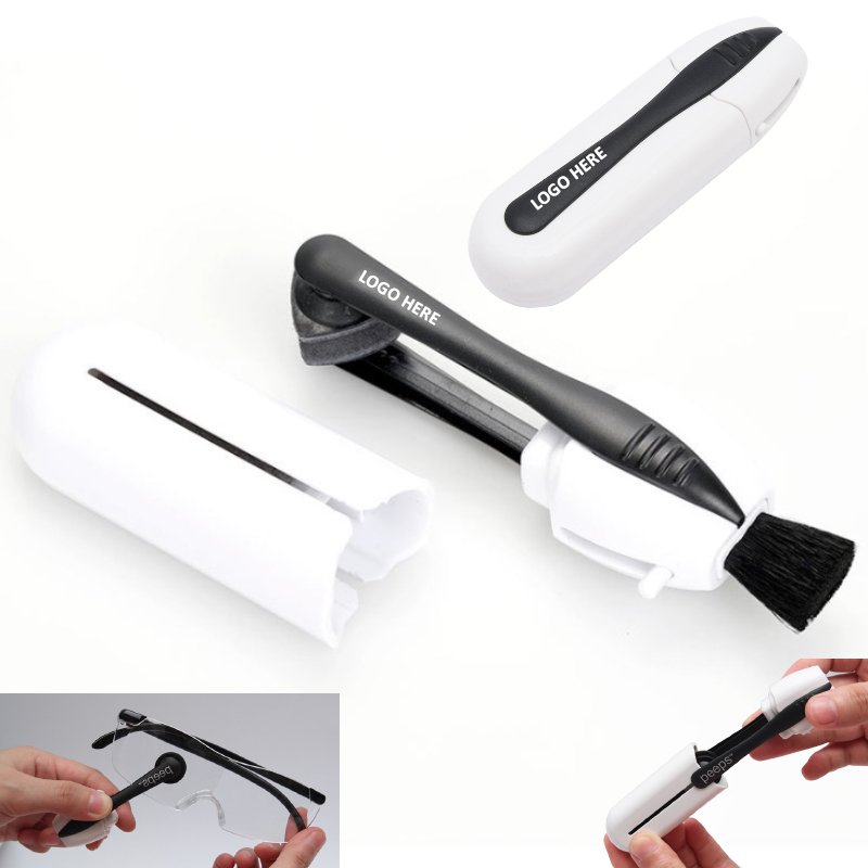 Carbon Microfiber Eyeglasses Cleaning Pads w/ Brush 2