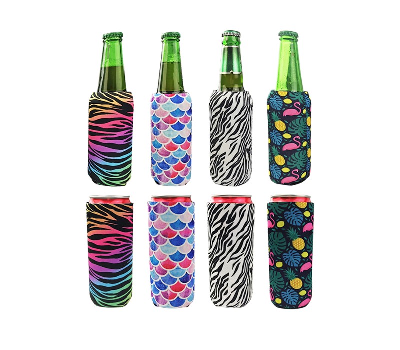 Full Color Sublimation Slim Neoprene Bottle Cooler 4