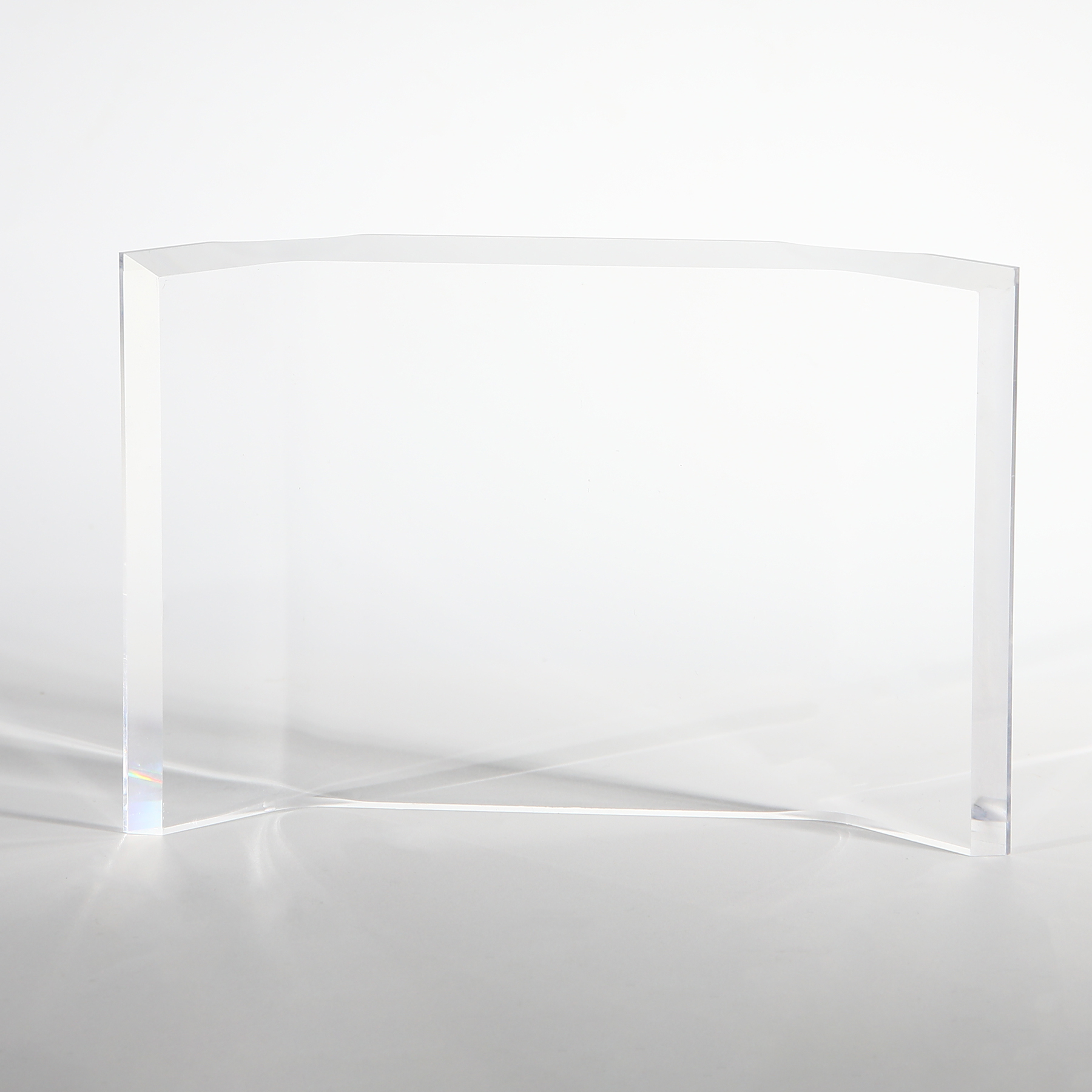 Personalized Freestanding Horizontal Curved Acrylic Award Frame 6