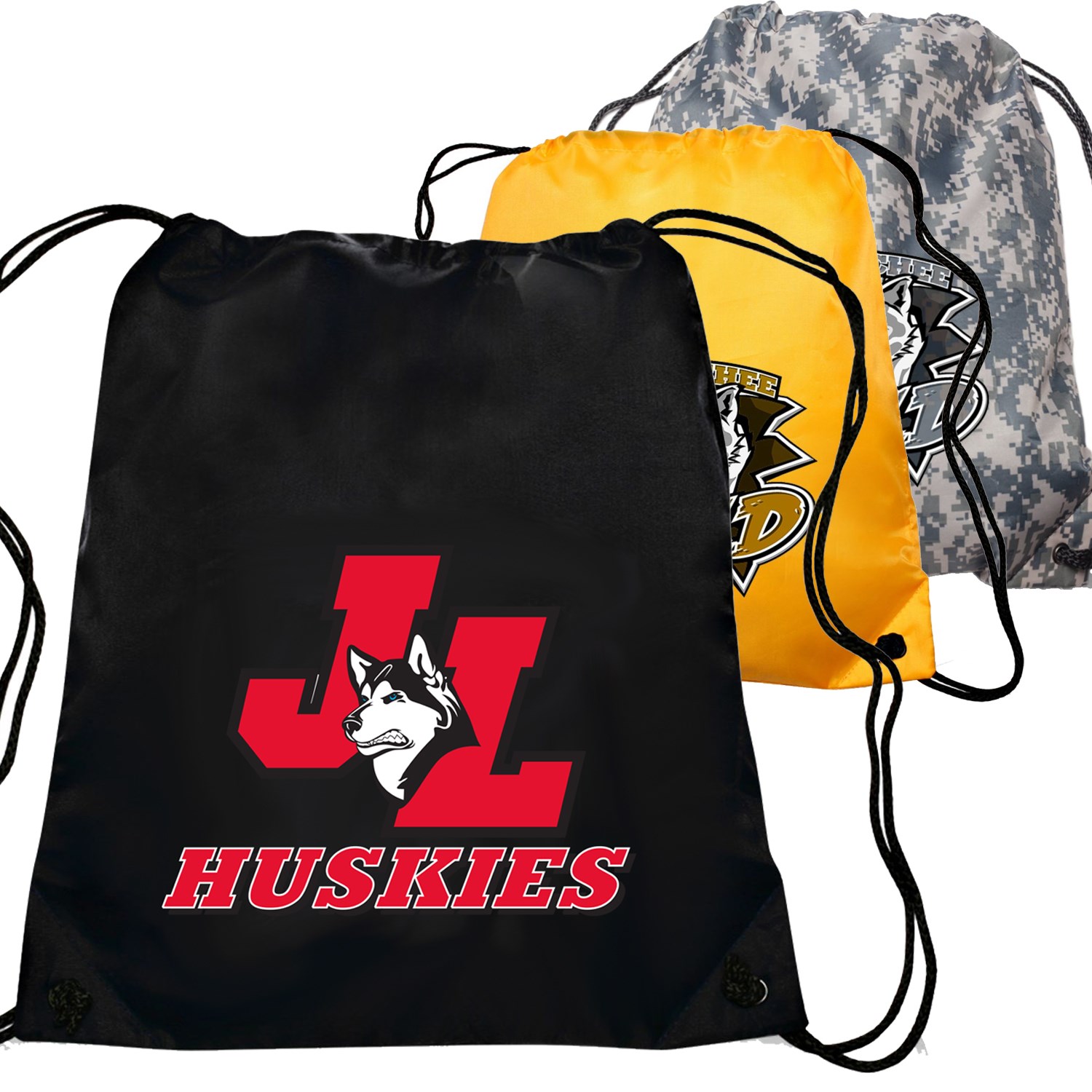 Traditional Bags Drawstring polyester backpack 6