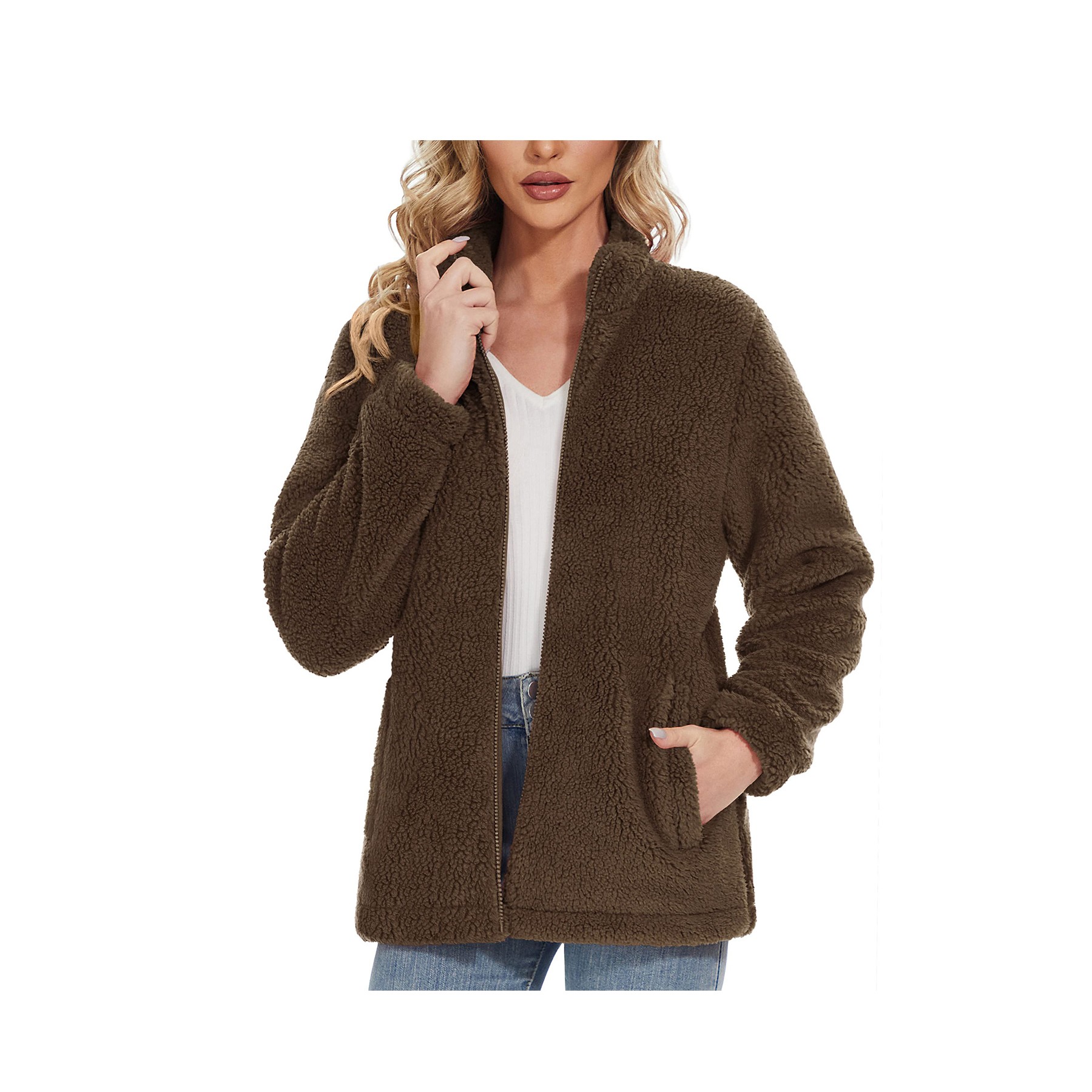 Sherpa Fleece Full Zip Jacket 9