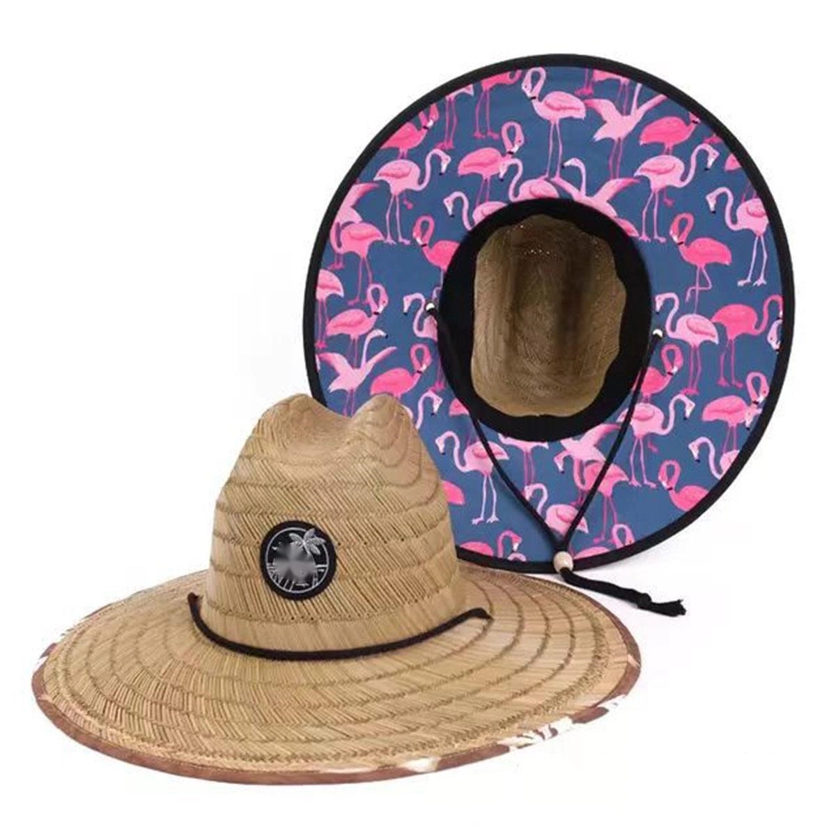 Classic Printed Straw Hat 3