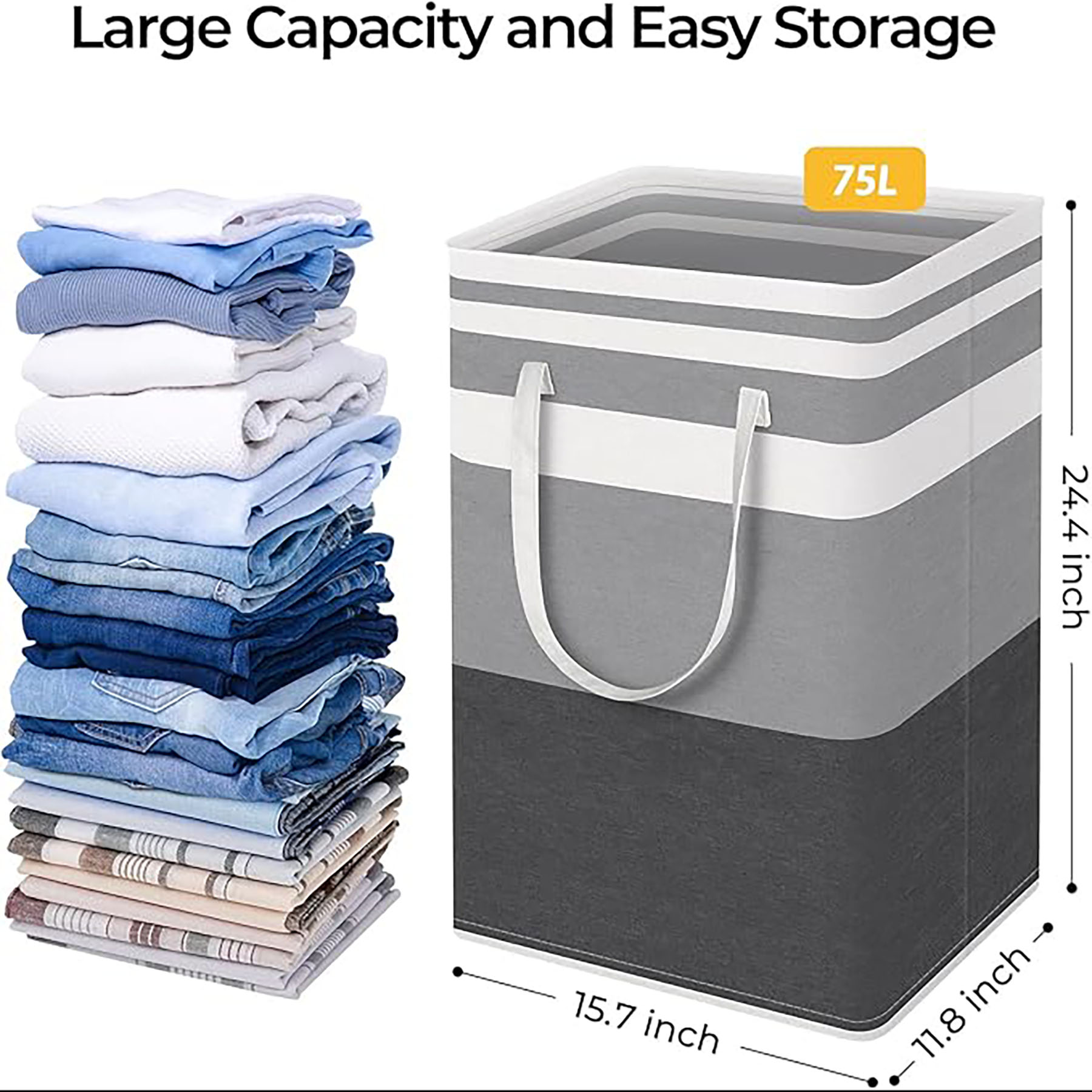 Waterproof Collapsible Laundry Baskets 5